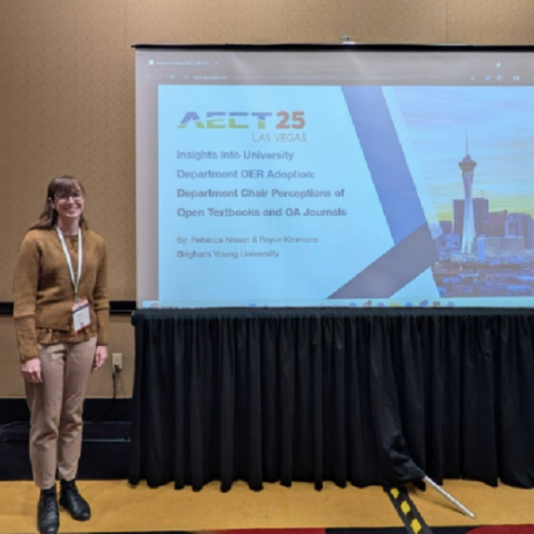 Rebecca Nissen presenting